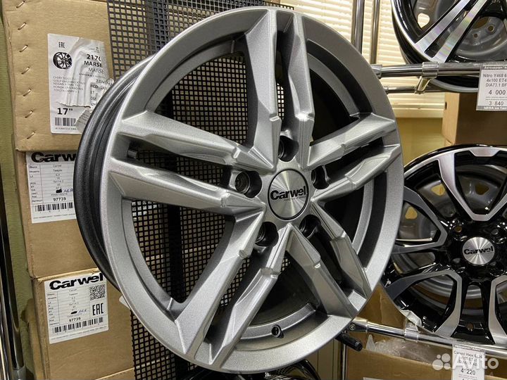 Диск литой Carwel Вайт 6x16 5x114.3 ET45 DIA67.1 S