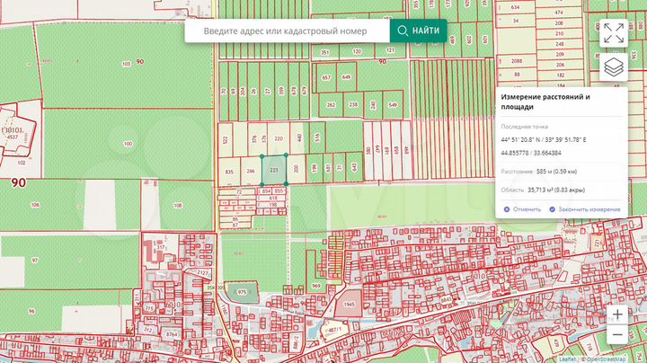 Участок 3,68 га (СНТ, ДНП)