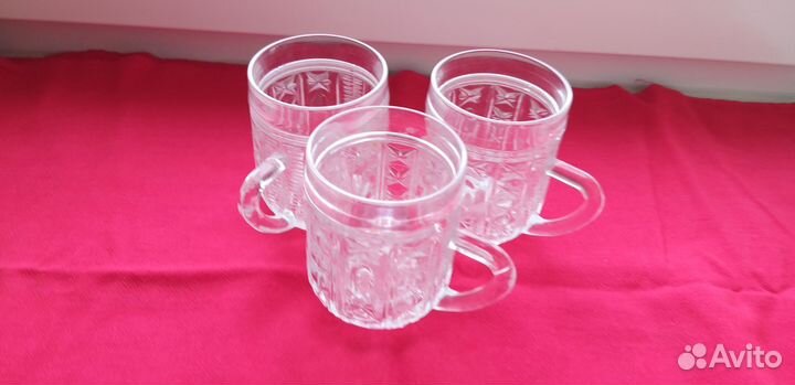 Кружка хрустальная с ручками СССР