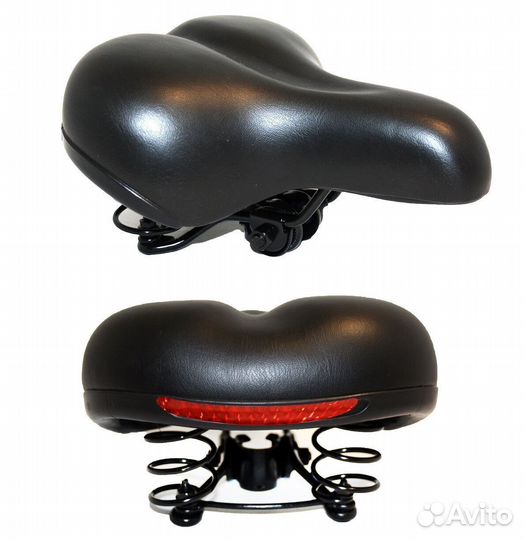 Седло комфорт 255х210 мм BS-118, с отражателем, на