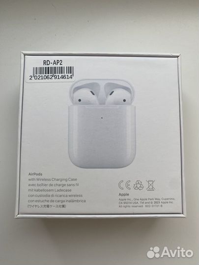 Беспроводные наушники apple airpods 2