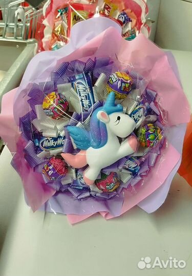 Съедобные букеты. Сладкие из конфет