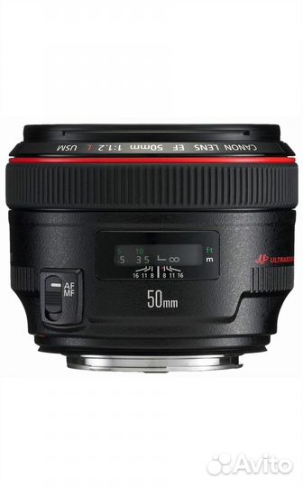Объектив Canon EF 50mm f/1.2L USM, черный
