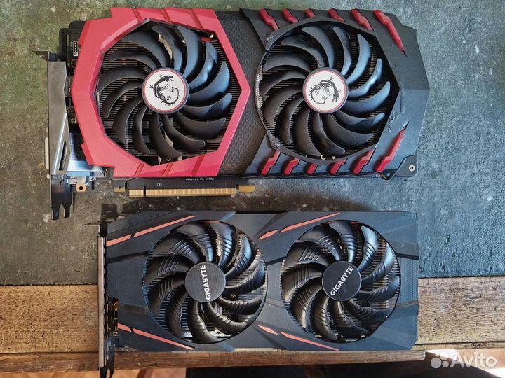 Видеокарты Rx580 8gb, GTC 1060 6 gb