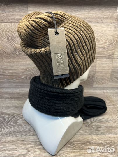 Шапка вязаная из хлопка, Zetta