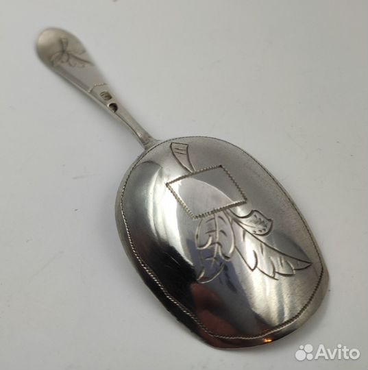 Серебряная ложка для сахара Российская Империя