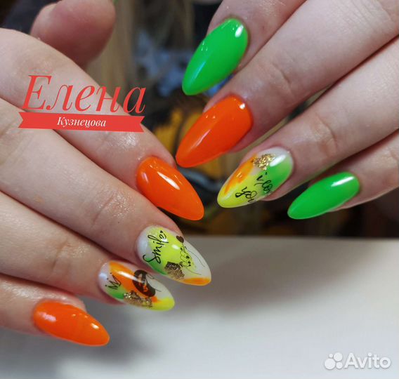 Маникюр, покрытие гель-лаком, гелем,педикюр