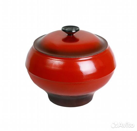 Горшок печной 2,5 л со стеклоэмалевым покрытием