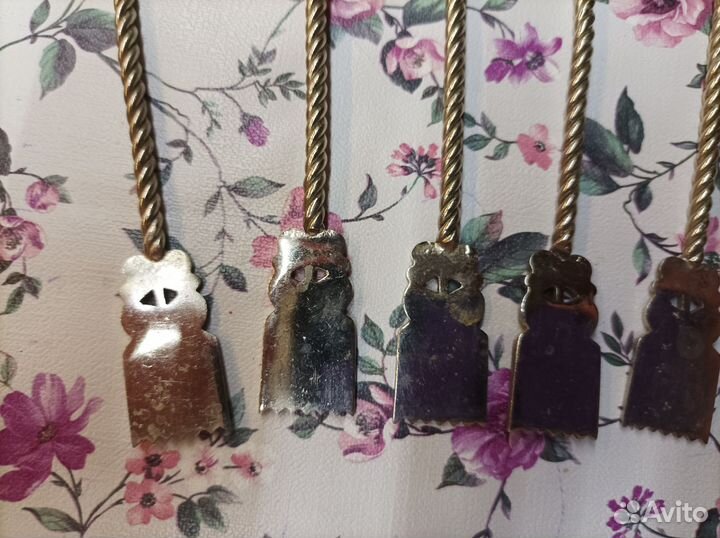 Чайные ложки эмаль с оленем, СССР