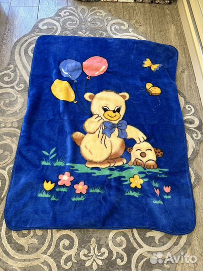 Плед детский плюшевый