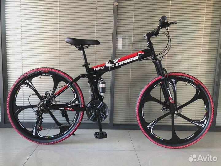 Велосипед omini TX800 складной 26”, 24 скорости