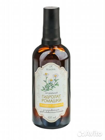 Натуральный гидролат Ромашки Клеона 100 мл спрей