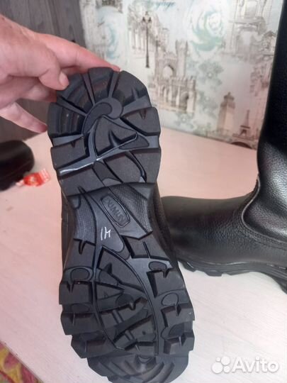 Сапоги зимние из натуральной кожи и овчины