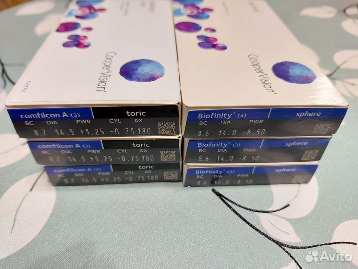 Линзы контактные cooper vision biofinity