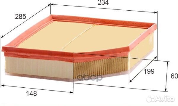 Фильтр возд.volvo XC90 2.0/2.0D 15, A0657 JS A