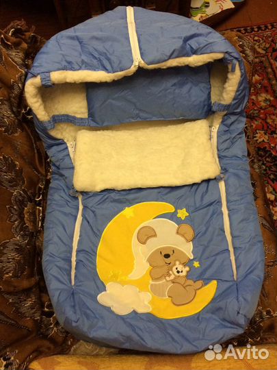 Зимний конверт в прогулочную коляску