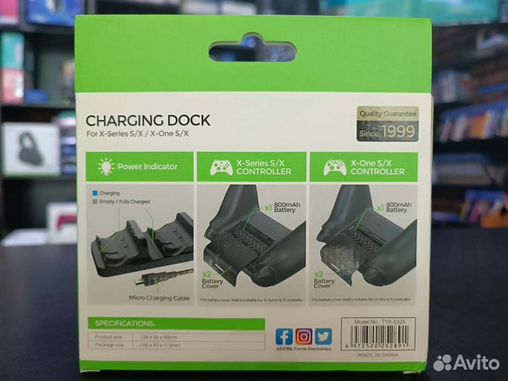 Зарядная станция + 2 аккумулятора Xbox One/Series