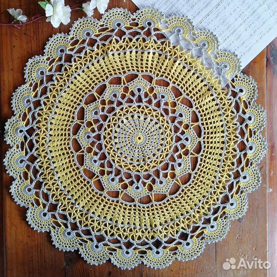 Салфетка крючком