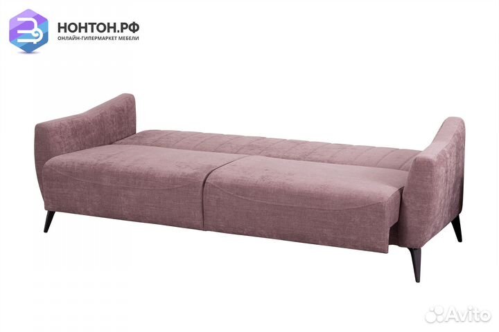 Диван книжка Наоми светло-розовый / розовый