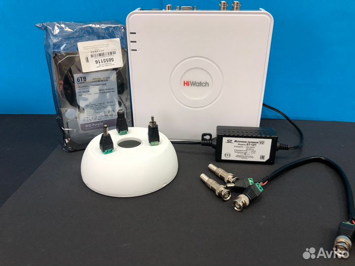 Комплект видеонаблюдения 4 камеры