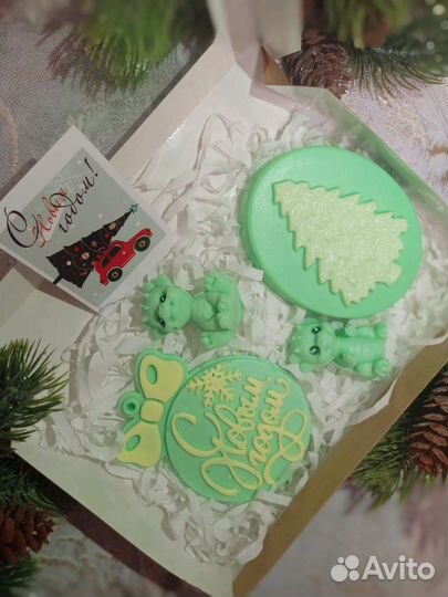 Новогоднее мыло ручной работы