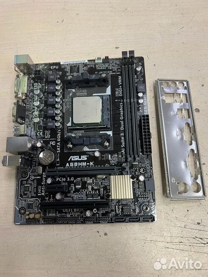 Комплект мат. плата Socket FM2+ asus A68HM-K + CPU