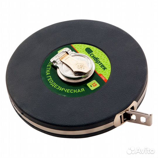 Рулетка геодезическая 30 м х 13 мм, закрытый корпу