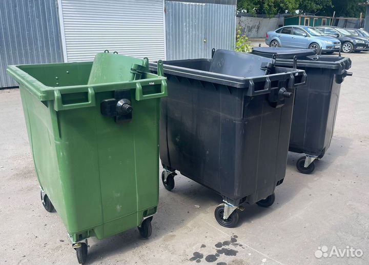 Пластиковый мусорный контейнер 770л