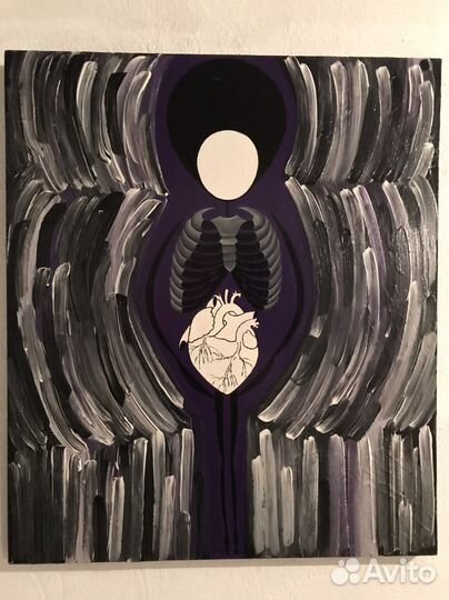 Картина акрил холст
