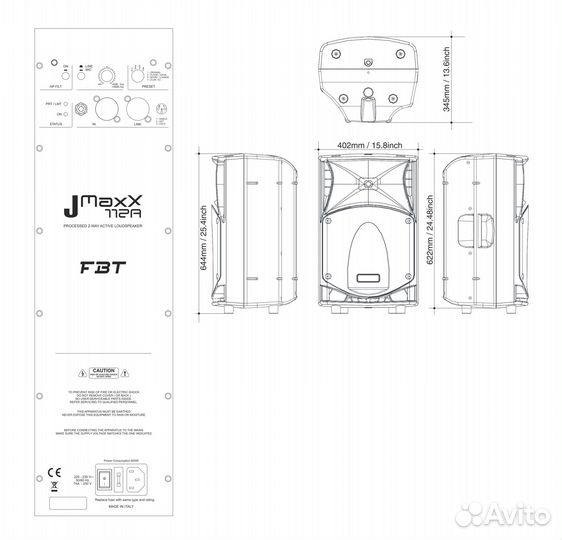 FBT jmaxx 112A активная акустическая система