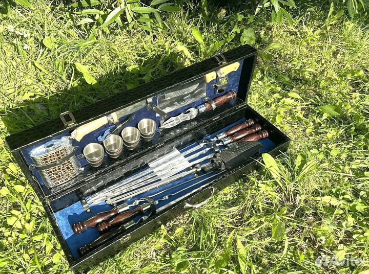 Мужской подарочный набор с шампурами