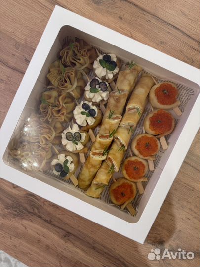 Фуршетные закуски, гастробоксы, кейтеринг