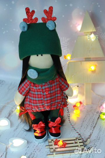 Под заказ.Кукла текстильная кривоножка