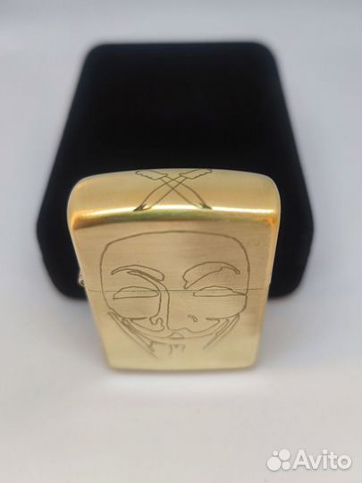 Zippo armor зажигалка бензиновая V for Vendetta