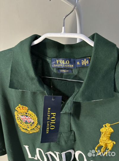 Поло Ralph Lauren London City Зеленое