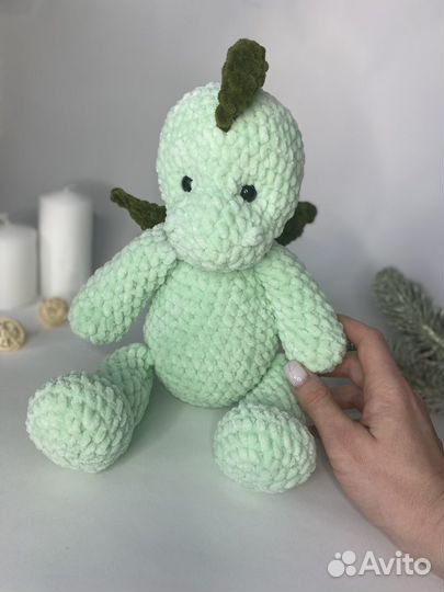 Мягкая игрушка динозавр символ нового года 2024