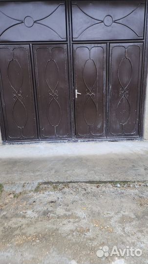 Железные ворота бу двухстворчатый дверь
