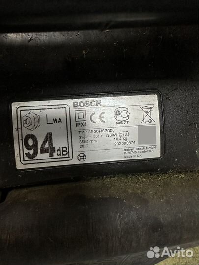 Газонокосилка электрическая bosch