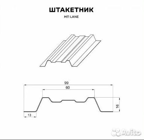 Металлический штакетник