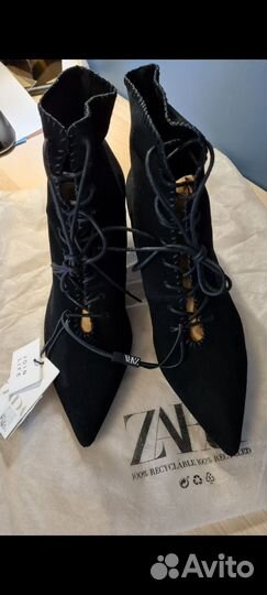 Ботильоны zara 39 размер
