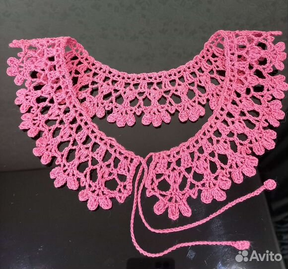 Кружевной воротник вязаный ручная работа