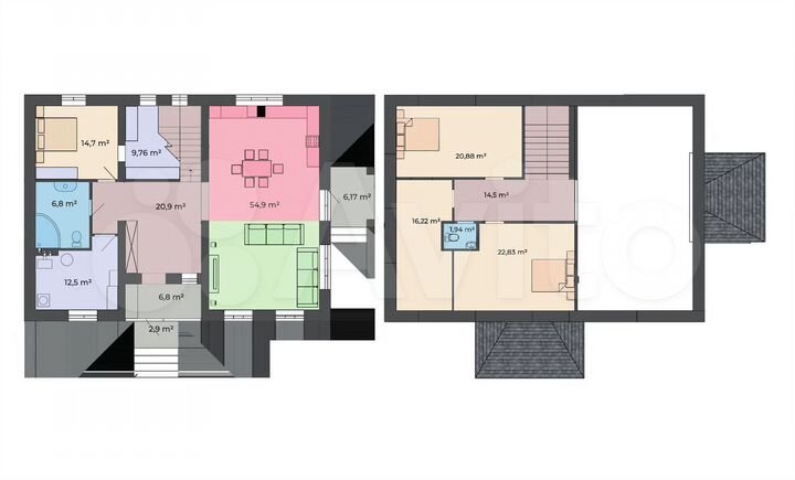 Дом 223 м² на участке 8 сот.