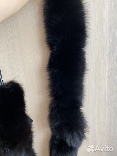 Меховой воротник песец