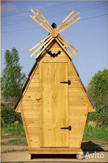 Дачный туалет деревянный Ю181