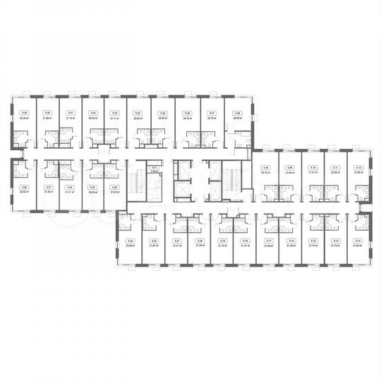 Апартаменты-студия, 22,3 м², 13/21 эт.