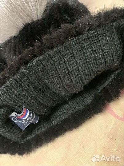 Шапка норка блэк DavidovFox