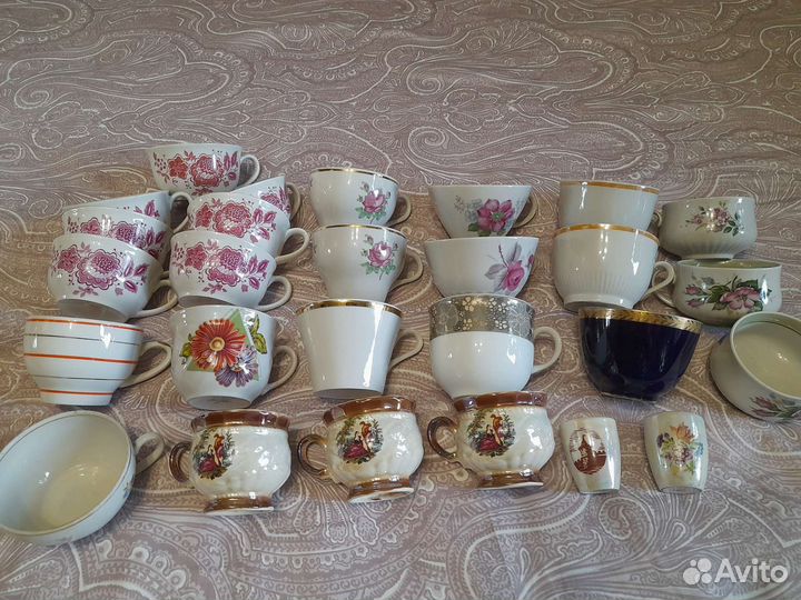 Чашки из сервизов СССР