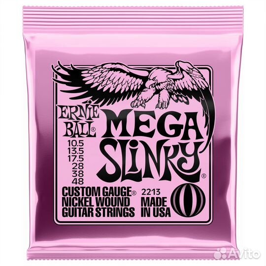Ernie ball 2213 Nickel Wound Slinky Mega 10.5-48