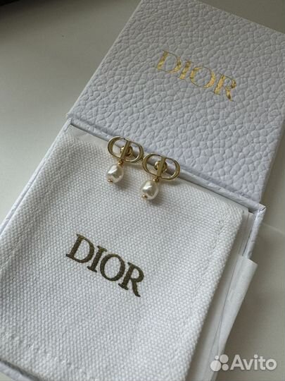 Серьги dior