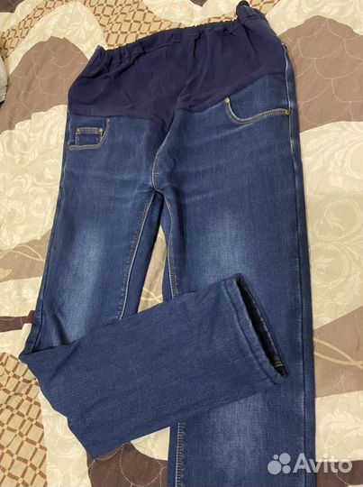 Джинсы для беременных утепленные